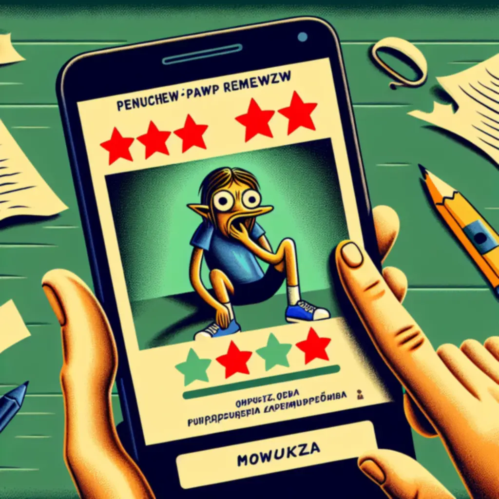 Przykładowy humorystyczny mem o The One Star App z zabawnym porównaniem oceny jednej gwiazdki do codziennych sytuacji