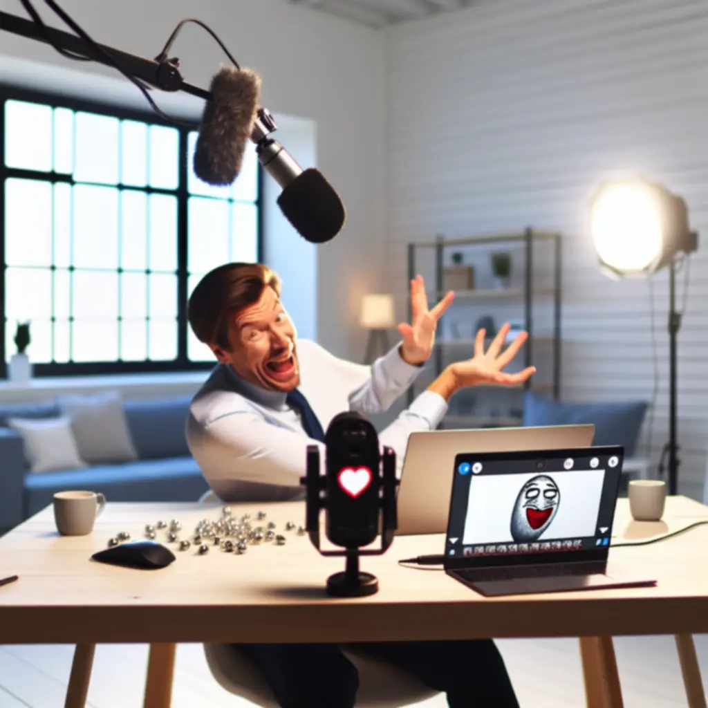 Twórca memów prezentujący humorystycznie The One Star App