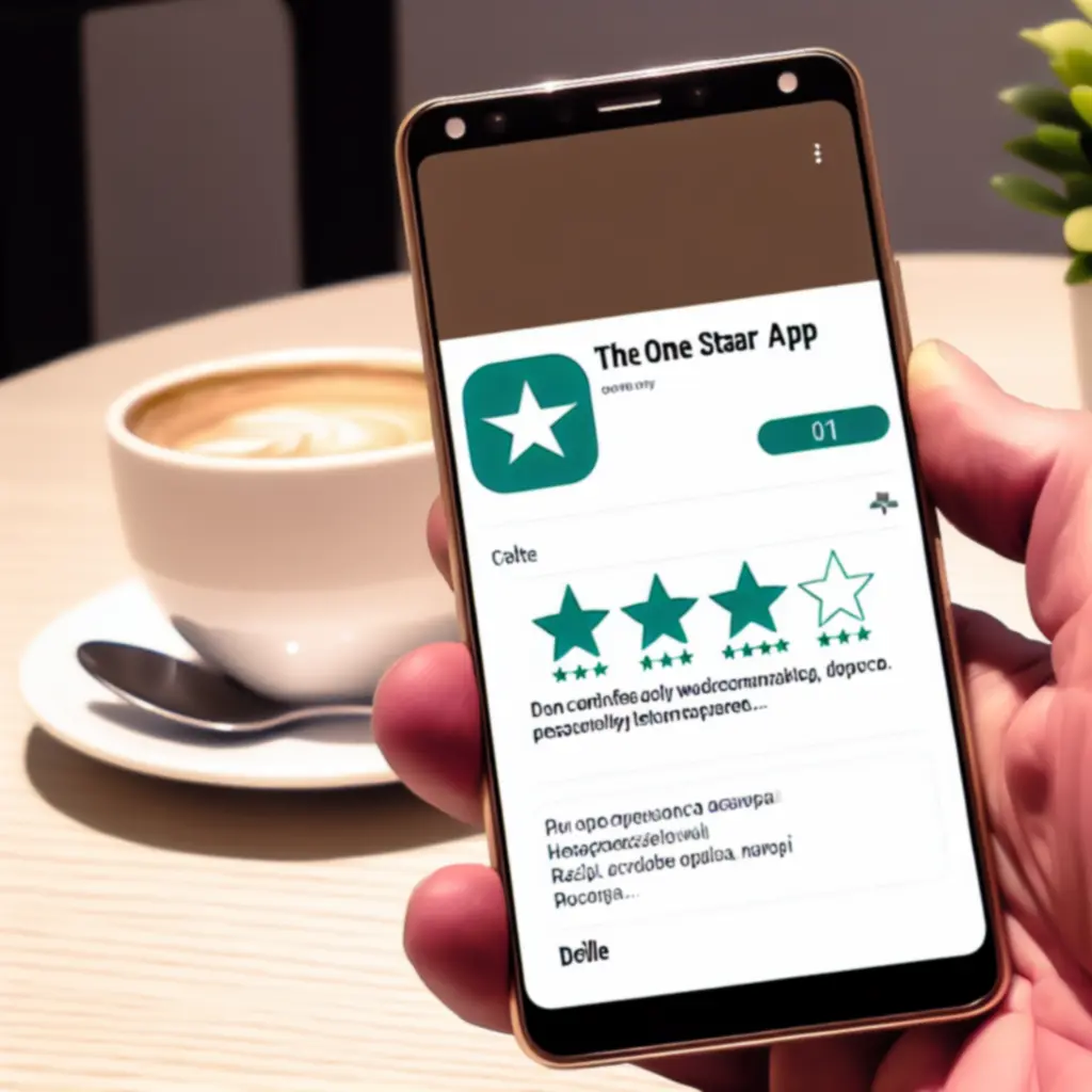 Zabawny zrzut ekranu użytkownika przedstawiający interakcję w The One Star App